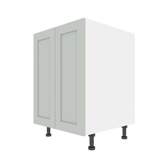 Eklipse Angelite Base Kitchen Cabinet - 2 Doors - 23 15/16-in x 34 3/4-in - Grey 3 Eklipse Angelite Base Kitchen Cabinet - 2 Doors - 23 15/16-in x 34 3/4-in - Grey