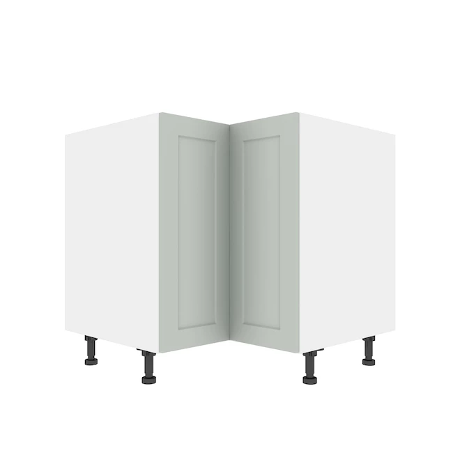Eklipse Angelite Kitchen Corner Base Cabinet - 36 1/4-in x 34 3/4-in - Grey 3 Eklipse Angelite Kitchen Corner Base Cabinet - 36 1/4-in x 34 3/4-in - Grey