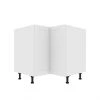 Eklipse Perle Kitchen Corner Base Cabinet - 36 1/4-in x 34 3/4-in - White -Deals Eclipse Kitchens Store 75396490 L