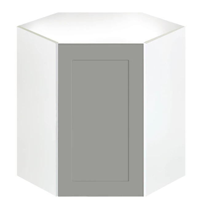 Eklipse Corner Kitchen Cabinet - Wall Mount - Angelite Collection - 24 1/4-in x 30 1/4-in 3 Eklipse Corner Kitchen Cabinet - Wall Mount - Angelite Collection - 24 1/4-in x 30 1/4-in