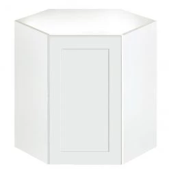 Eklipse Corner Kitchen Cabinet - Wall Mount - Perle Collection - 24 1/4-in x 30 1/4-in