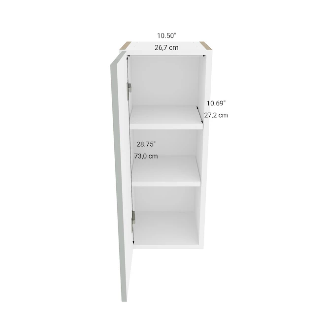 Eklipse Kitchen Cabinet - Wall Mount - Angelite Collection - 12-in x 30 1/4-in 5 Eklipse Kitchen Cabinet - Wall Mount - Angelite Collection - 12-in x 30 1/4-in - Image 3