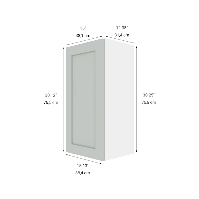 Eklipse Kitchen Cabinet - Wall Mount - Angelite Collection - 15 1/8-in x 30 1/4-in 4 Eklipse Kitchen Cabinet - Wall Mount - Angelite Collection - 15 1/8-in x 30 1/4-in - Image 2