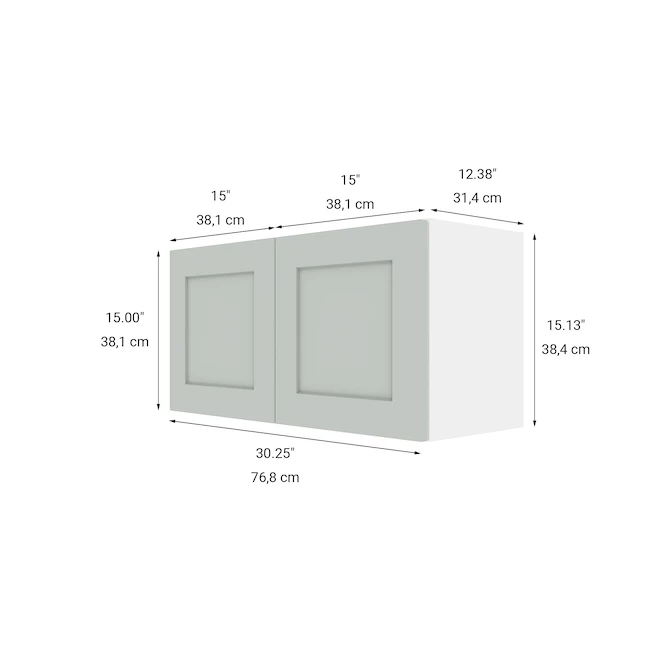 Eklipse Wall Cabinet - Angelite - 30 1/4-in x 15 1/8-in 4 Eklipse Wall Cabinet - Angelite - 30 1/4-in x 15 1/8-in - Image 2