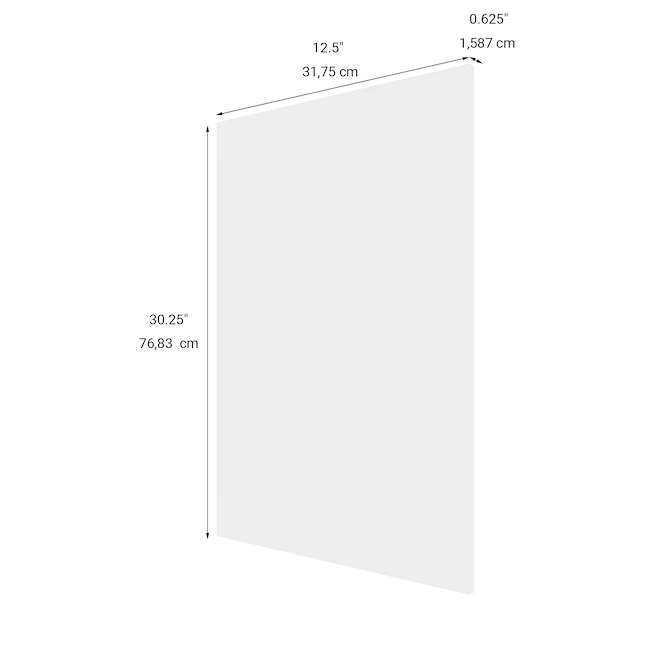 Eklipse Dishwasher Finishing Panel - Perle - 24-in x 34.75-in - White 4 Eklipse Dishwasher Finishing Panel - Perle - 24-in x 34.75-in - White - Image 2