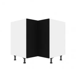 Eklipse Onyx Kitchen Corner Base Cabinet - 36 1/4-in x 34 3/4-in - Black