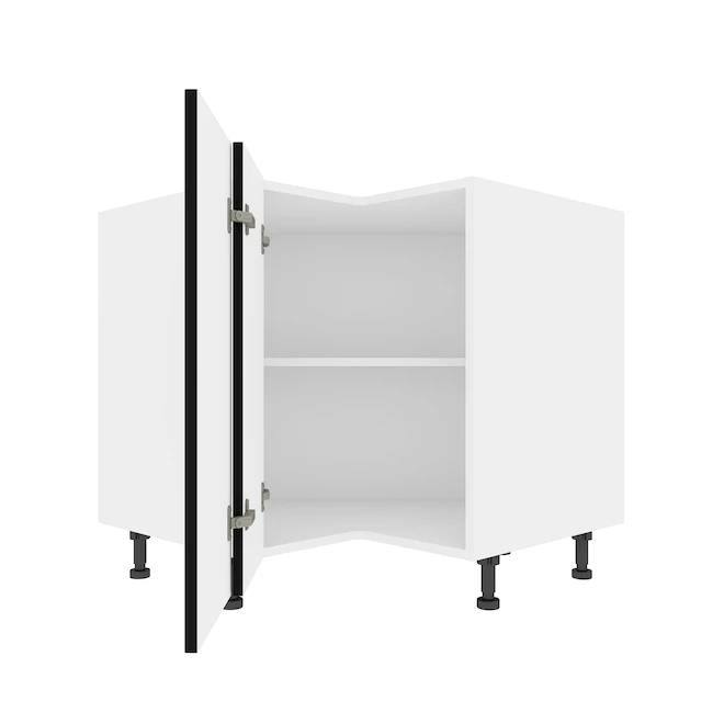 Eklipse Onyx Kitchen Corner Base Cabinet - 36 1/4-in x 34 3/4-in - Black 5 Eklipse Onyx Kitchen Corner Base Cabinet - 36 1/4-in x 34 3/4-in - Black - Image 3