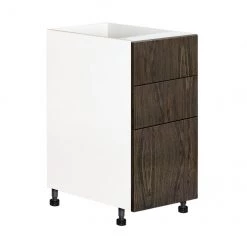 Eklipse Saphir Base Kitchen Cabinet with Drawers - 15 1/8-in x 34 3/4-in - Woodgrain