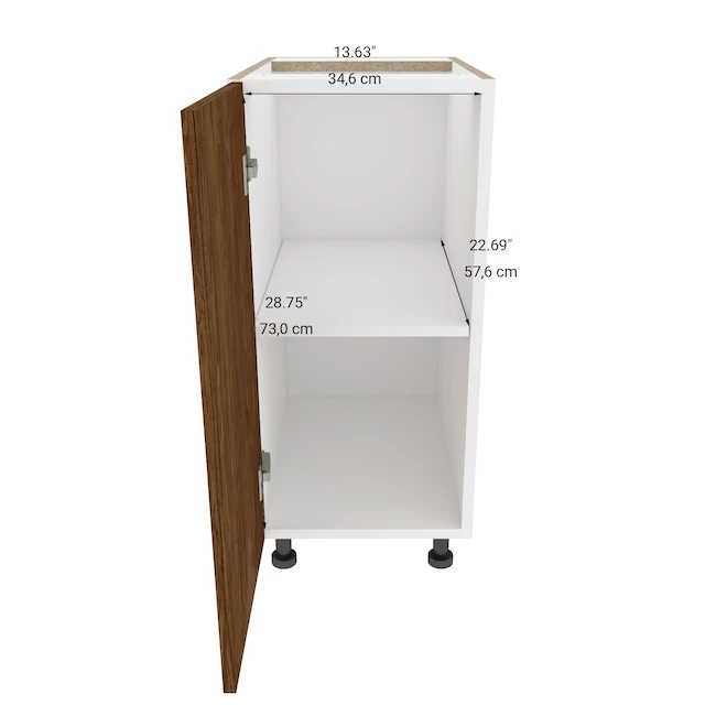 Eklipse Base Kitchen Cabinet - Saphir Collection -15 1/8-in x 34 3/4-in - Woodgrain 5 Eklipse Base Kitchen Cabinet - Saphir Collection -15 1/8-in x 34 3/4-in - Woodgrain - Image 3