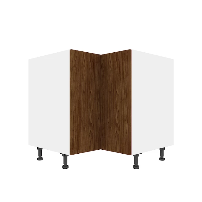 Eklipse Saphir Corner Base Kitchen Cabinet - 36 1/4-in x 34 3/4-in - Woodgrain 3 Eklipse Saphir Corner Base Kitchen Cabinet - 36 1/4-in x 34 3/4-in - Woodgrain