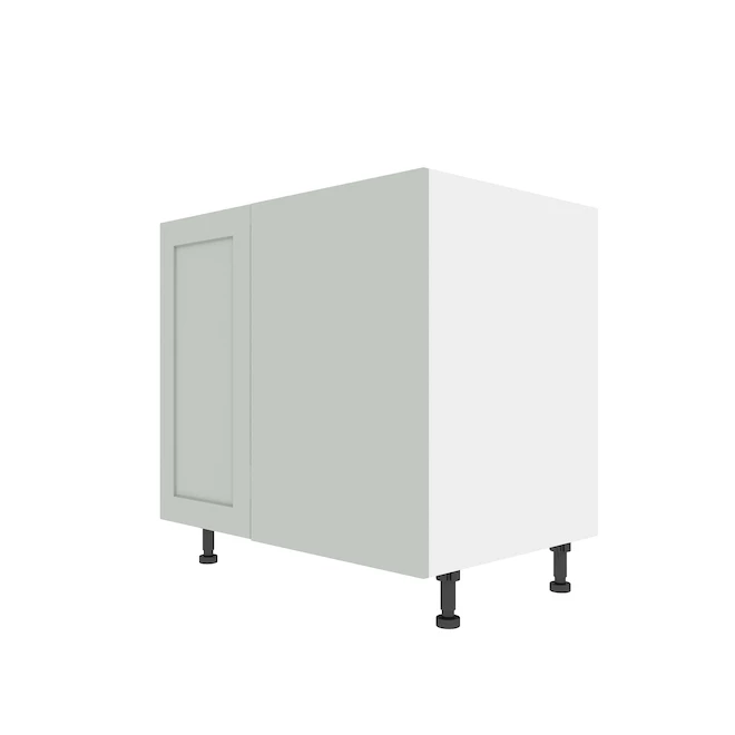 Eklipse Angelite Base Hidden Corner Kitchen Cabinet - Melamine with Thermofoil - 36-in x 35-in 3 Eklipse Angelite Base Hidden Corner Kitchen Cabinet - Melamine with Thermofoil - 36-in x 35-in
