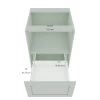 Eklipse Angelite Base Cabinet for Microwave Oven 1 Drawer - 24-in - Polymer - Grey 8 Eklipse Angelite Base Cabinet for Microwave Oven 1 Drawer - 24-in - Polymer - Grey -Deals Eclipse Kitchens Store 75396566c L