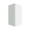 Eklipse Angelite Pantry Cabinet 24-in - 4 Shaker Doors Grey -Deals Eclipse Kitchens Store 75396568 L