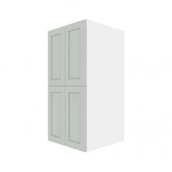 Eklipse Angelite Pantry Cabinet 24-in - 4 Shaker Doors Grey