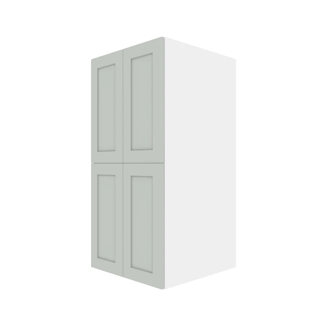 Eklipse Angelite Pantry Cabinet 24-in - 4 Shaker Doors Grey 3 Eklipse Angelite Pantry Cabinet 24-in - 4 Shaker Doors Grey