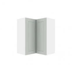 Eklipse Angelite 2-Door 2-Shelf Corner Wall Cabinet - 24-in x 30-in