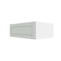 Eklipse Angelite Horizontal Wall Cabinet - 1 Door - 33-in x 24-in - Polymer - Grey