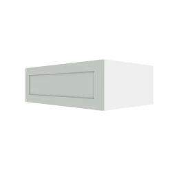 Eklipse Angelite Horizontal Wall Cabinet - 1 Door - 36-in x 24-in - Polymer - Grey