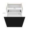 Eklipse Onyx Base Cabinet - 2 Drawers - 30-in - Polymer - Matte Black 8 Eklipse Onyx Base Cabinet - 2 Drawers - 30-in - Polymer - Matte Black -Deals Eclipse Kitchens Store 75396581c L