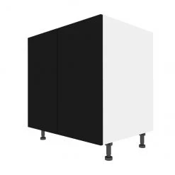 Eklipse Onyx Base Cabinet - 2 Doors - 33-in - Polymer - Matte Black
