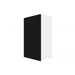 Eklipse Onyx 1-Door 2-Shelf Wall Cabinet - 18-in x 30-in - Polymer