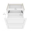 Eklipse Perle 30-in 2-Drawer Base Cabinet - Polymer - Matte White 8 Eklipse Perle 30-in 2-Drawer Base Cabinet - Polymer - Matte White -Deals Eclipse Kitchens Store 75396599c L