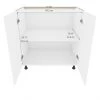 Eklipse Perle 33-in 2-Door Base Cabinet - Polymer - Matte White -Deals Eclipse Kitchens Store 75396602c L