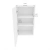 Ebsu Eklipse 1 Door 2 Shelves Wall Cabinet - Polymer - 18-in x 30-in - Perle 8 Ebsu Eklipse 1 Door 2 Shelves Wall Cabinet - Polymer - 18-in x 30-in - Perle -Deals Eclipse Kitchens Store 75396609c L
