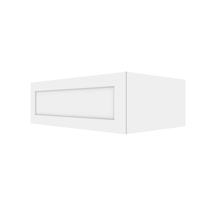 Eklipse Perle Horizontal Wall Cabinet - 1 Door - 36-in x 24-in - Polymer - Matte White 3 Eklipse Perle Horizontal Wall Cabinet - 1 Door - 36-in x 24-in - Polymer - Matte White