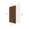 Ebsu Eklipse 1 Door 2 Shelves Wall Cabinet - Laminate Finish - 18-in x 30-in - Woodgrain -Deals Eclipse Kitchens Store 75396614b L