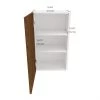 Ebsu Eklipse 1 Door 2 Shelves Wall Cabinet - Laminate Finish - 18-in x 30-in - Woodgrain -Deals Eclipse Kitchens Store 75396614c L