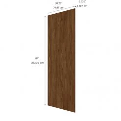 Eklipse Pantry and Utility Flat Panel Saphir Collection 30-in x 85-in - Wood Grain