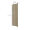 Eklipse Coral Tall Cabinet End Panel - 13-in x 39-in - Brown 7 Eklipse Coral Tall Cabinet End Panel - 13-in x 39-in - Brown -Deals Eclipse Kitchens Store 75396630b L