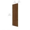 Eklipse Saphir Tall Cabinet End Panel - 13-in x 39-in - Brown -Deals Eclipse Kitchens Store 75396631b L