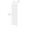 Eklipse Perle Tall Laminated Cabinet End Panel - 13-in x 39-in - White 7 Eklipse Perle Tall Laminated Cabinet End Panel - 13-in x 39-in - White -Deals Eclipse Kitchens Store 75396636b L