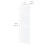 Eklipse Topaz Tall Laminated Cabinet End Panel - 13-in x 39-in - White -Deals Eclipse Kitchens Store 75396638b L
