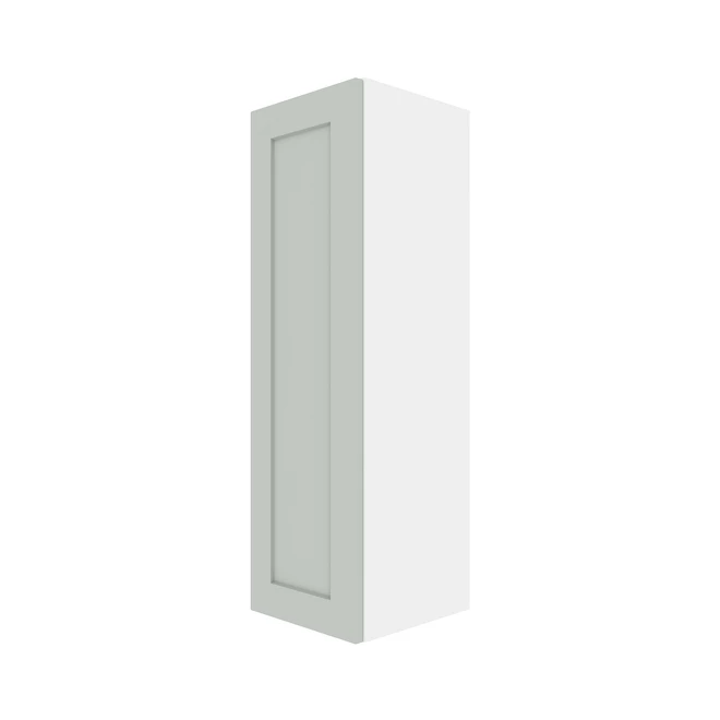 Eklipse Angelite Tall Upper Wall Cabinet - 1 Door 12-in x 39-in - Grey 3 Eklipse Angelite Tall Upper Wall Cabinet - 1 Door 12-in x 39-in - Grey