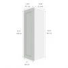 Eklipse Angelite Tall Upper Wall Cabinet - 1 Door 12-in x 39-in - Grey 7 Eklipse Angelite Tall Upper Wall Cabinet - 1 Door 12-in x 39-in - Grey -Deals Eclipse Kitchens Store 75396649b L