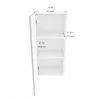 Eklipse Tall Wall Cabinet - 1 Door - 18-in Angelite -Deals Eclipse Kitchens Store 75396657c L