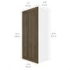 Eklipse Ruby Wall Cabinet 1 Door 18-in Brown -Deals Eclipse Kitchens Store 75396661b L