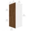 Eklipse Saphir Tall Pantry Cabinet 24-in - 4 Doors Brown -Deals Eclipse Kitchens Store 75396662b L