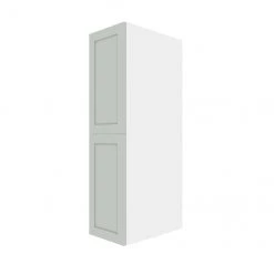 Eklipse Angelite Tall Pantry Cabinet 2 Doors 15-in Grey