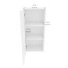 Eklipse Perle Tall Wall Cabinet 18-in 1 Door White -Deals Eclipse Kitchens Store 75396667c L