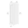 Eklipse Perle 1-Door Tall Upper Wall Cabinet - 12-in x 39-in 7 Eklipse Perle 1-Door Tall Upper Wall Cabinet - 12-in x 39-in -Deals Eclipse Kitchens Store 75396668b L