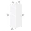 Eklipse Topaz 1-Door Tall Upper Wall Cabinet - 15-in x 39-in - White -Deals Eclipse Kitchens Store 75396671b L