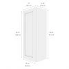 Eklipse Perle 1-Door Tall Upper Wall Cabinet - 15-in x 39-in -Deals Eclipse Kitchens Store 75396674b L