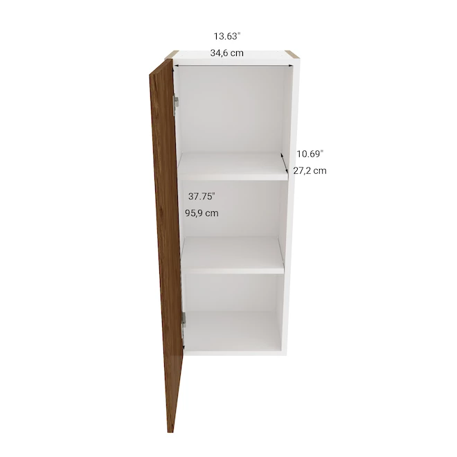 Eklipse Saphir 1-Door Tall Upper Wall Cabinet - 15-in x 39-in 5 Eklipse Saphir 1-Door Tall Upper Wall Cabinet - 15-in x 39-in - Image 3