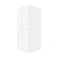 Eklipse Top Pantry Tall Cabinet Topaz - 4 Doors 24-in x 58-in - White