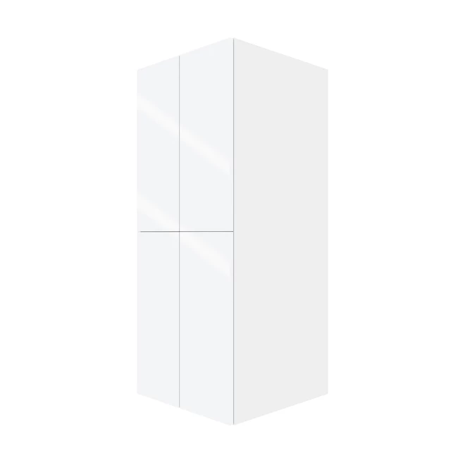Eklipse Top Pantry Tall Cabinet Topaz - 4 Doors 24-in x 58-in - White 3 Eklipse Top Pantry Tall Cabinet Topaz - 4 Doors 24-in x 58-in - White