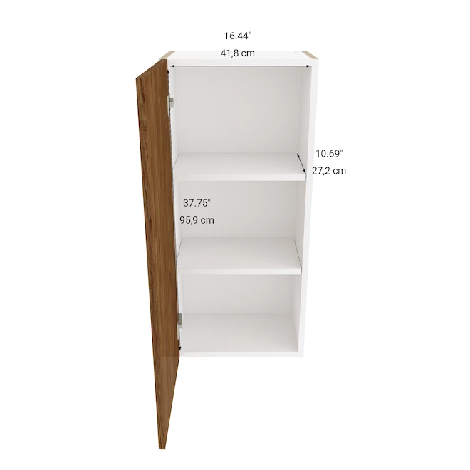 Eklipse Saphir 1-Door Tall Upper Wall Cabinet - 18-in x 39-in 5 Eklipse Saphir 1-Door Tall Upper Wall Cabinet - 18-in x 39-in - Image 3